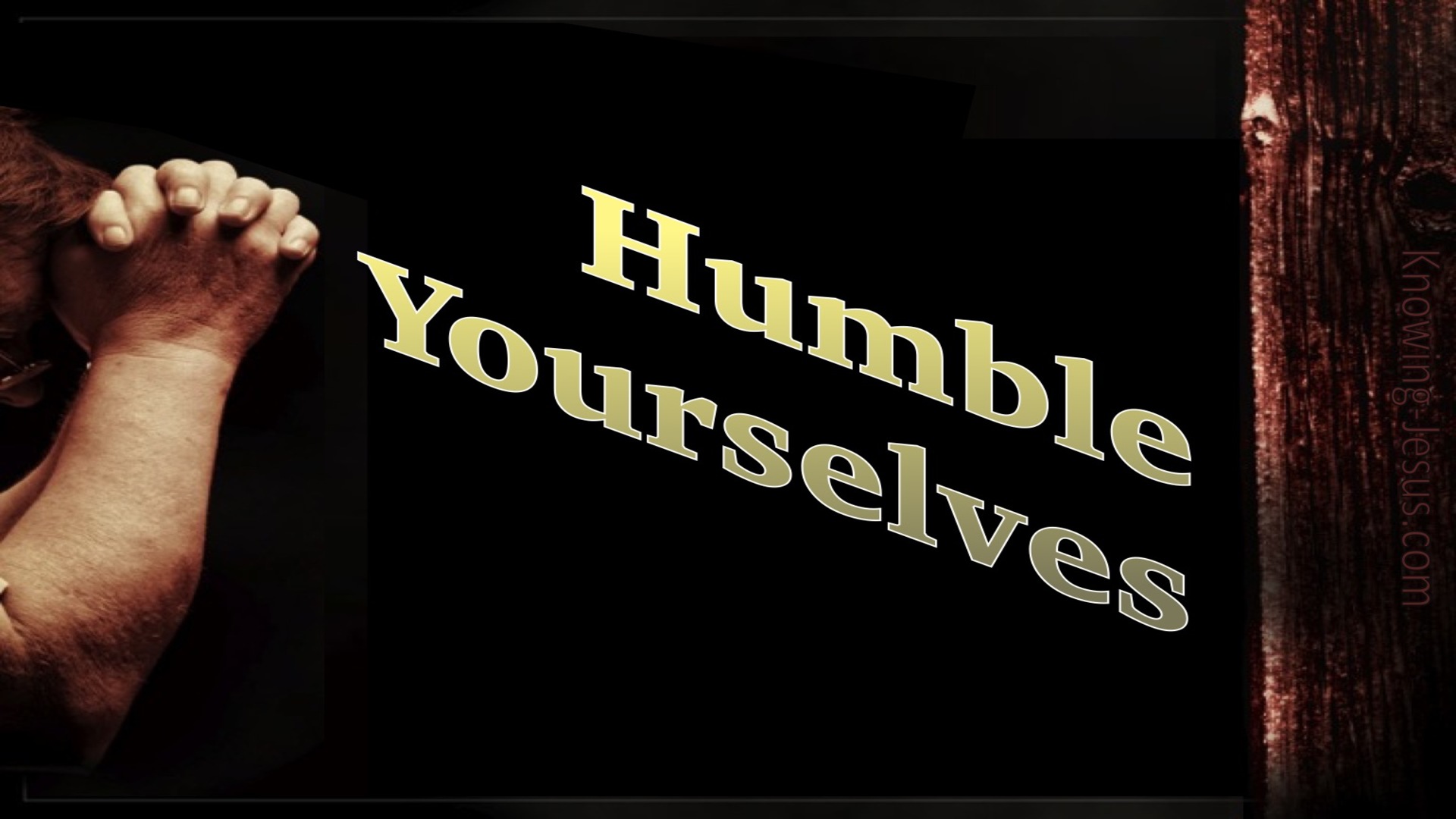 1 Peter 5:6 Humble Yourselves Under The Mighty Hand Of God (gold)